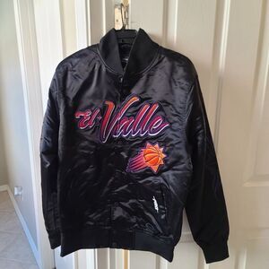 PRO STANDARD PHOENIX SUNS City Edition Satin Bomber Jacket, Size Small